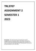 TRL3707 assignment 2 semester 1 2023