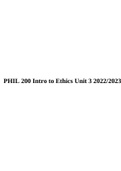 PHIL 200 Intro to Ethics Unit 3 2022/2023.