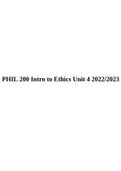 PHIL 200 Intro to Ethics Unit 4 2022/2023.