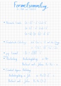 Formelsammlung für die Klausur (Mathematik und Statistik)