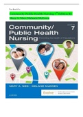 Test Bank For Community Public Health Nursing 7th  Edition By Mary A. Nies, Melanie McEwen | COMPLETE 34 Chapters | 2022/2023