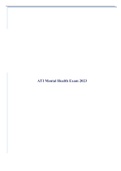 ATI Mental Health Exam 2023
