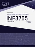 INF3705 ASSIGNMENT 1 2023 ANSWERS AND GUIDELINES