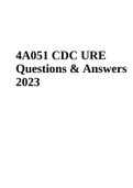 4A051 CDC URE Questions & Answers 2023