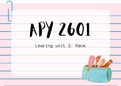 APY 2601 Learning Unit 2