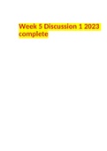 Exam (elaborations) HUMN303N Week 5 Discussion 1 2023 complete