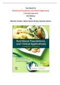 Test Bank For Nutritional Foundations and Clinical Applications  A Nursing Approach  8th Edition By Michele Grodner, Sylvia Escott-Stump, Suzanne Dorner |All Chapters, Complete Q & A, Latest|