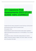 ATI Capstone Post Assessments 2023 STUDY GUIDE 100% CORRECT 