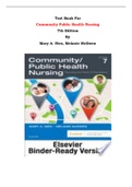 Test Bank For Community Public Health Nursing  7th Edition By Mary A. Nies, Melanie McEwen |All Chapters, Complete Q & A, Latest|