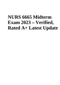 NURS 6665 Midterm Exam 2023 – Verified, Score A+ Latest Update 2023