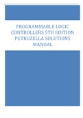 Programmable Logic Controllers 5th Edition Petruzella Solutions Manual