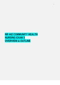 NR 442 COMMUNITY HEALTH NURSING EXAM 3 2023 