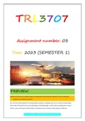 TRL3707 ASSIGNMENT 3 S1 2023