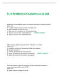 TCFP Firefighter I/II Chapters 18-21 Test