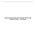 Business Essentials 8th Canadian Edition By Ronald J. Ebert – Test Bank