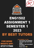 ENG1502 Assignment 1 Semester 1 - 2023 (solutions)