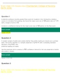 MATH 225N Week 6 Quiz Statistics- Question and Answers
