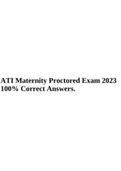 ATI Maternity Proctored Exam 2023 100% Correct Answers.