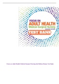 Focus on Adult Health Medical Surgical Nursing 2nd Edition Honan Test Bank