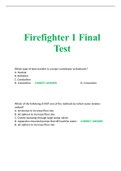 Firefighter 1 Final Test