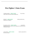 Fire Fighter 1 State Exam