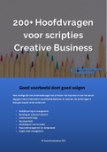 200+ Hoofdvragen voor hbo scripties Creative Business