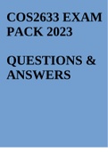 cos2633 exam pack 2023