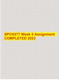 SPCH277 Week 5 Assignment COMPLETED 2023