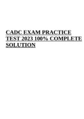 CADC EXAM PRACTICE  TEST 2023 100% COMPLETE  SOLUTION
