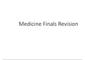 Undergraduate medicine summary for finals