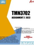 TMN3702 ASSIGNMENT 2 2023