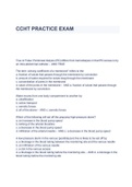 CCHT PRACTICE EXAM Questions & Answers 2023 ( A+ GRADED 100% VERIFIED)