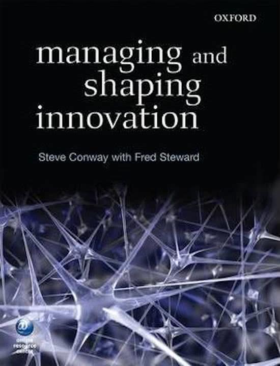 Summary of Managing and shaping innovation