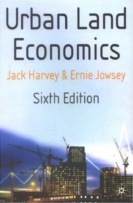 Real Estate Principles Literature 'Urban Land Economics' 