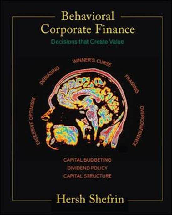 Behavioral Corporate Finance - Summary