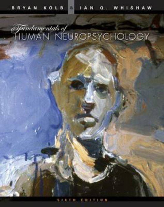 deutsche Zusammenfassung  aller prüfungsrelevanten Kapitel aus Fundamentals of human Neuropsychology (Kolb & Whishaw)