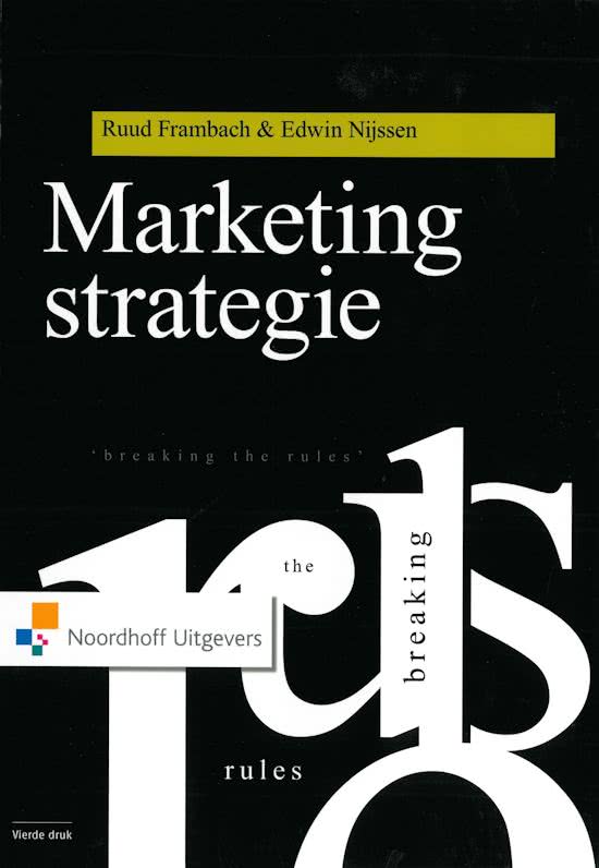 Samenvatting Marketingstrategie, Frambach & Nijssen