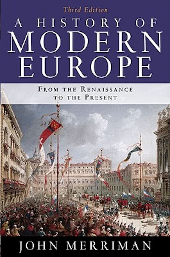 Chapter 6 John Merriman modern Europe A+ summary 