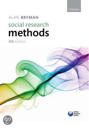 Methodologie van sociaal wetenschappelijk onderzoek Bryman