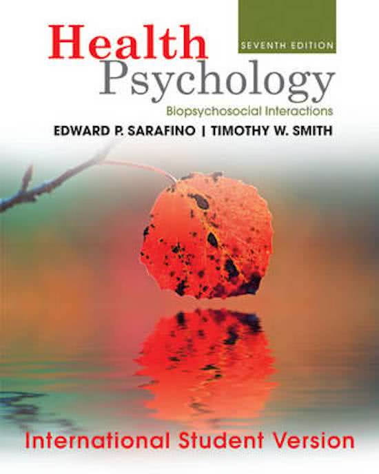 Inleiding in de gezondheidspsychologie 9e editie