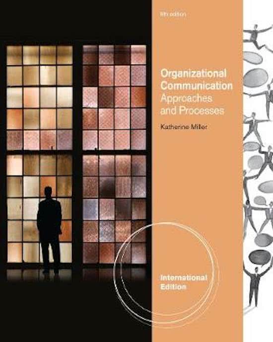 Organizational Communication. Approaches and processes - Katherine Miller