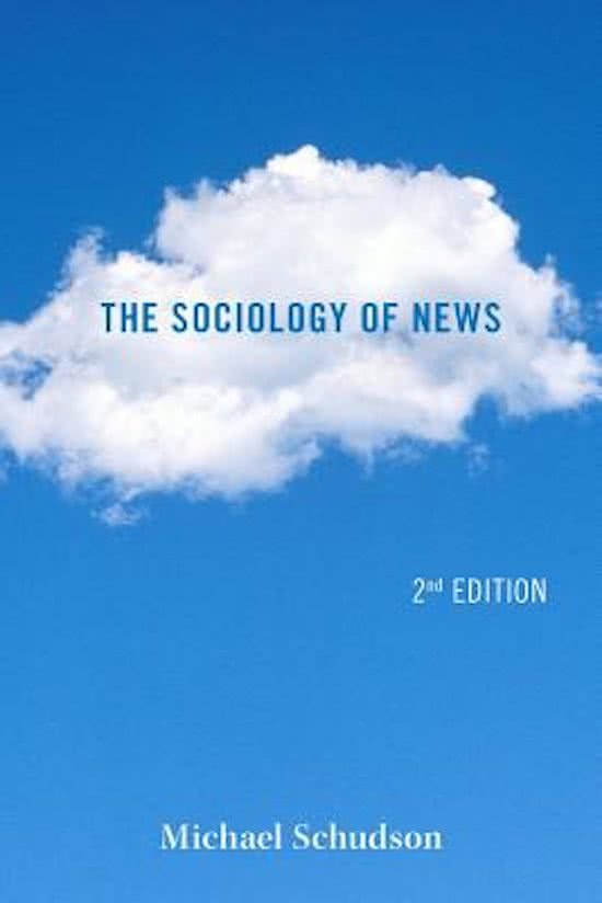 Nieuws en Journalistiek: Schudson & Kennisclips & Alle artikelen & aantekeningen lessen