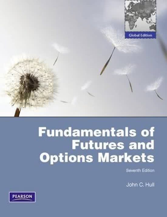 Summary Fundamentals of Futures and Option Markets