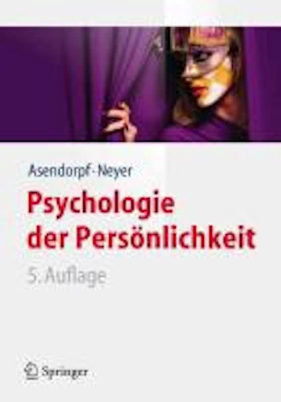VL Persönlichkeitspsychologie (Prof. Dr. Nürk)