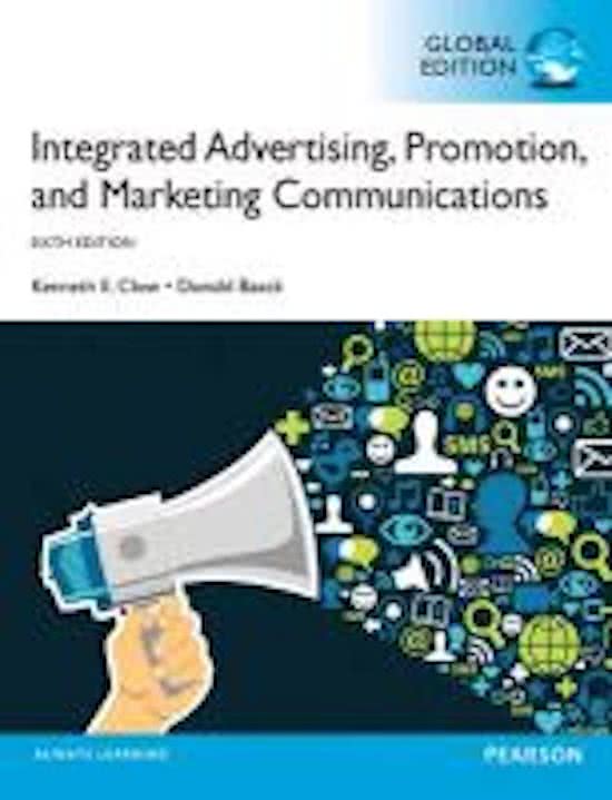 Integrated Advertising, Promotion and Marketing Communications Global Edition