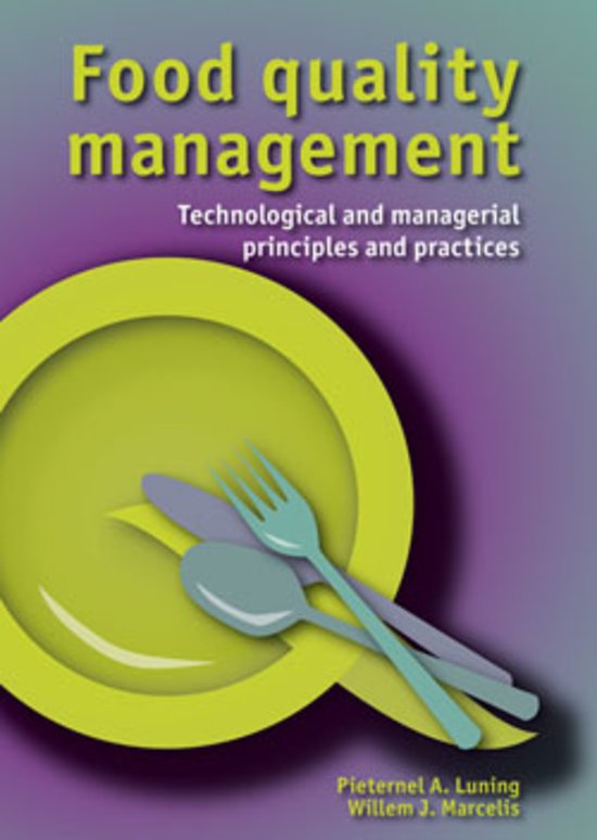 Practice questions for exam of Food Quality Management