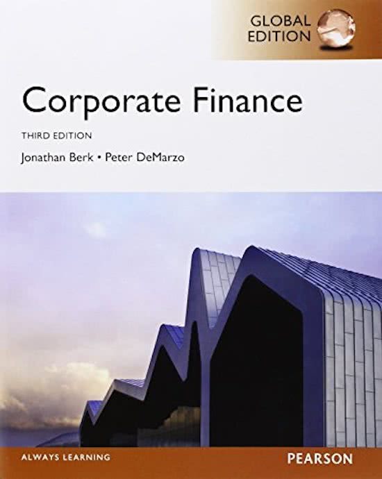 Corporate Finance, Global Edition