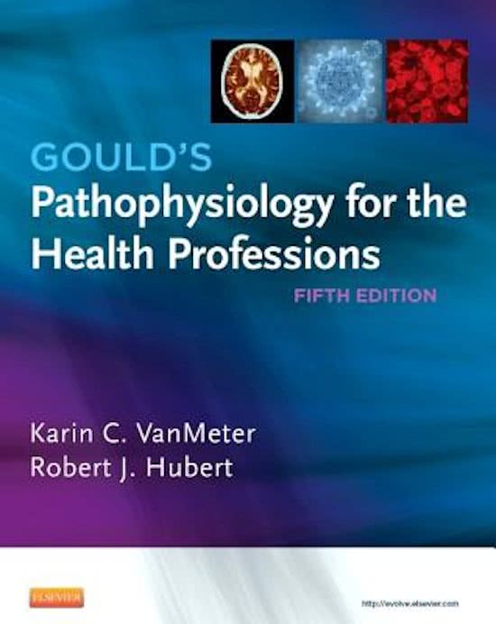 TEST BANK FOR GOULD'S  PATHOPHYSIOLOGY FOR THE  HEALTH PROFESSIONS 7TH  EDITION VANMETER AND HUBERT CHAPTER1-28/ ALL  CHAPTERS AVAILABLE