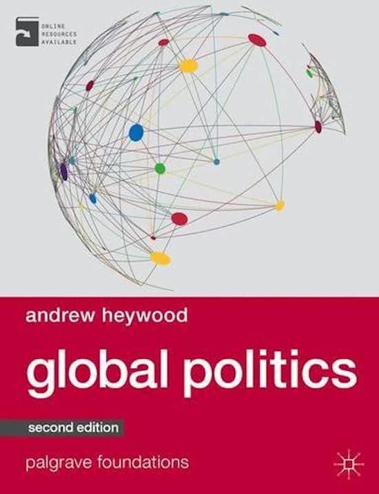 Samenvatting Concepts Internationale betrekkingen (Global Politics) - UAntwerpen