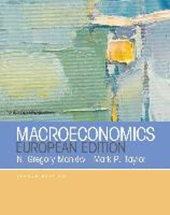 Samenvatting Algemene Economie (Macroeconomics)